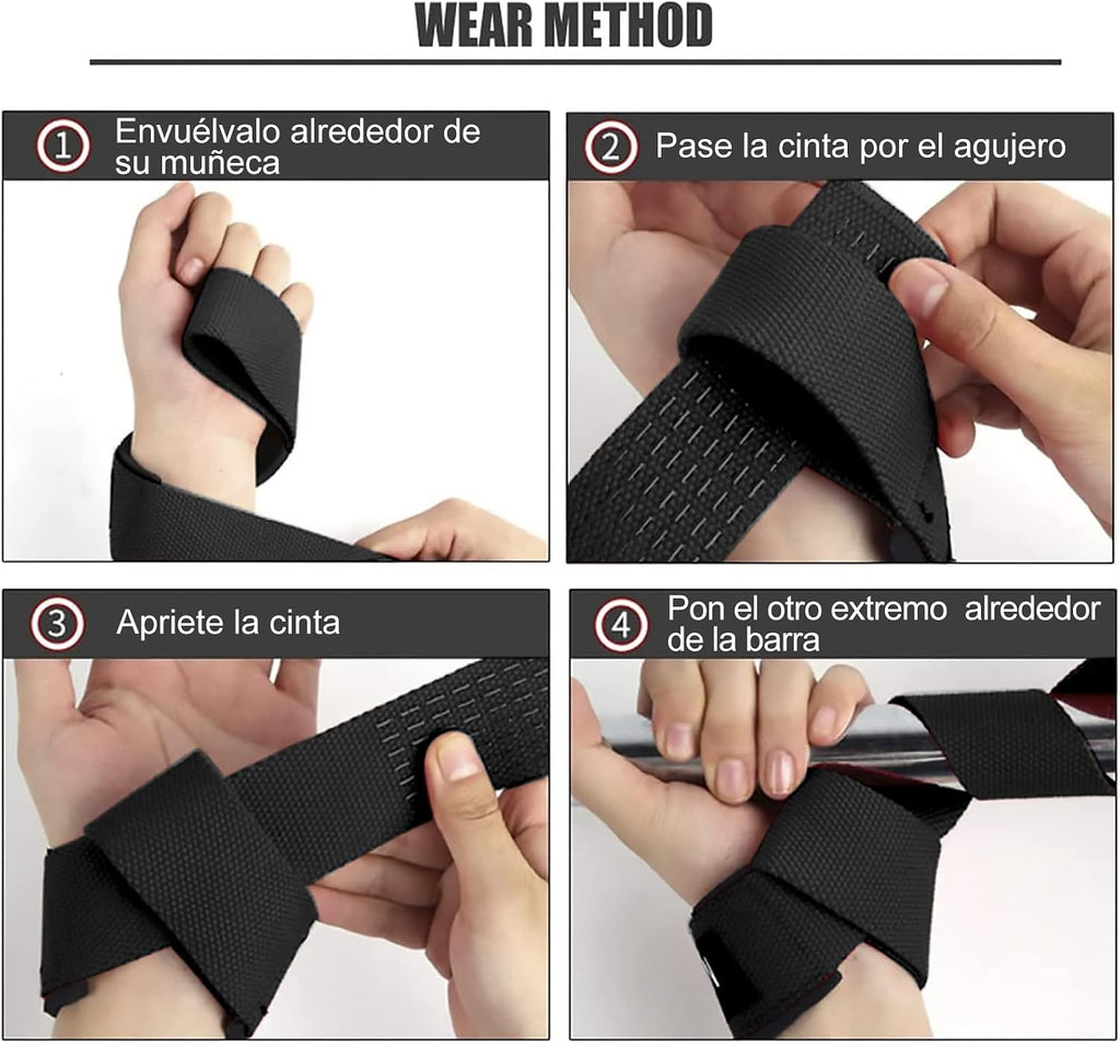 Correas de Levantamiento SKDK – Silicona Antideslizante | Gym Straps Profesionales