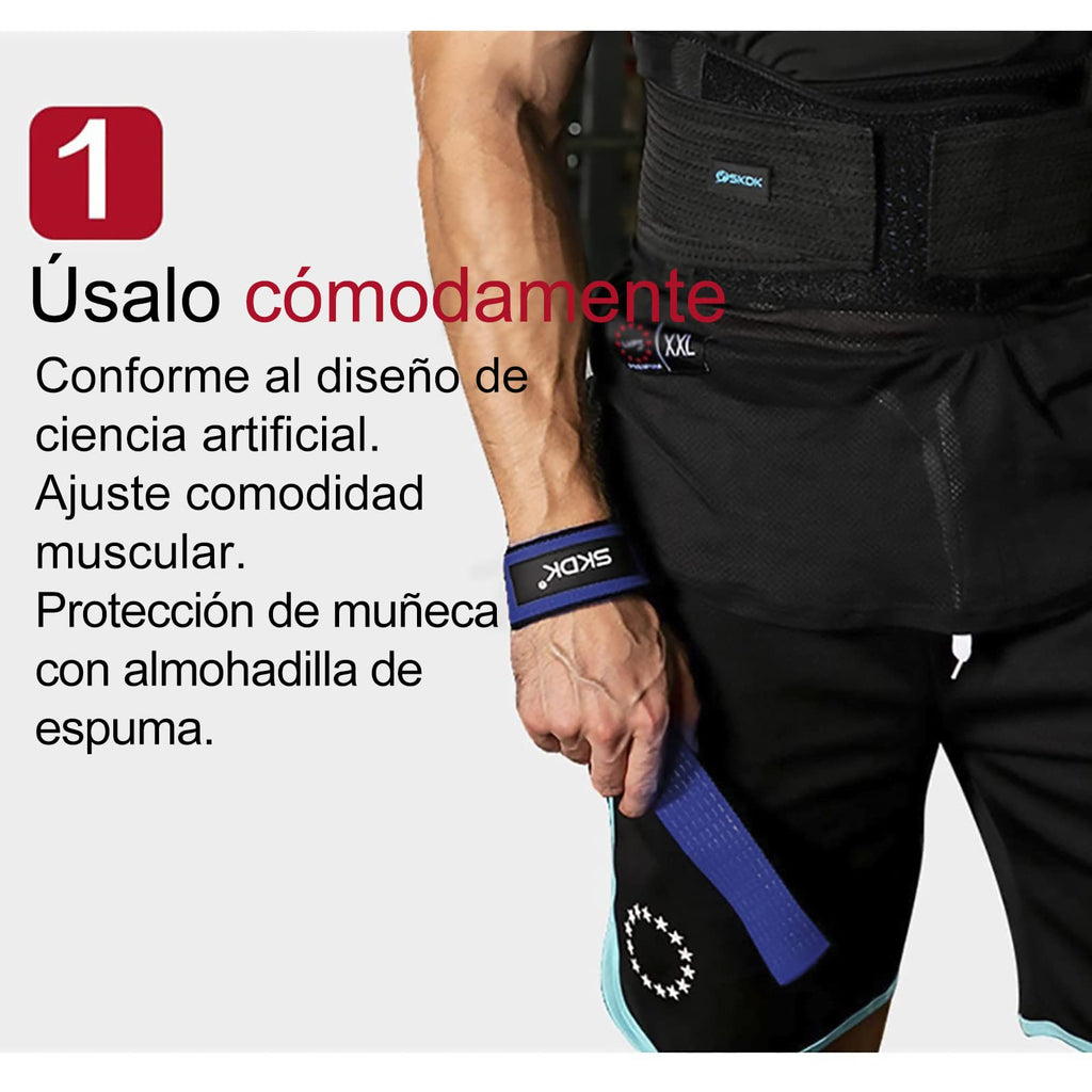 Correas de Levantamiento SKDK – Silicona Antideslizante | Gym Straps Profesionales