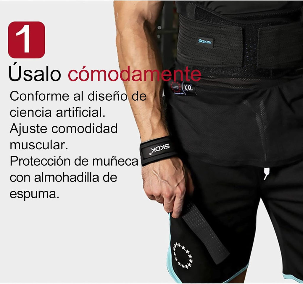 Correas de Levantamiento SKDK – Silicona Antideslizante | Gym Straps Profesionales