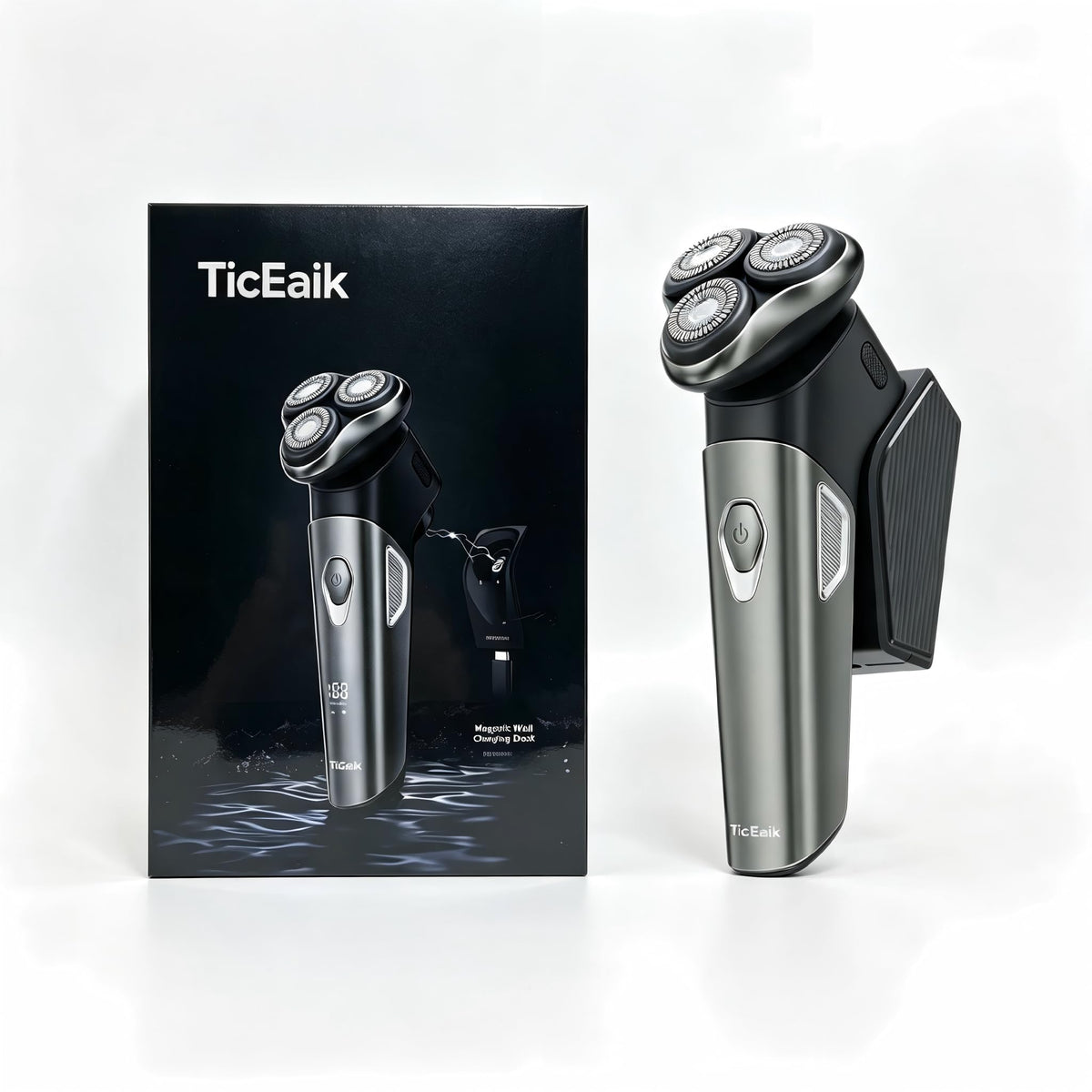 Afeitadora Eléctrica,Pantalla LED inteligente Shaver,Totalmente Lavable,Recortadora Barba Multifuncional para Barba, Nariz, Cabello