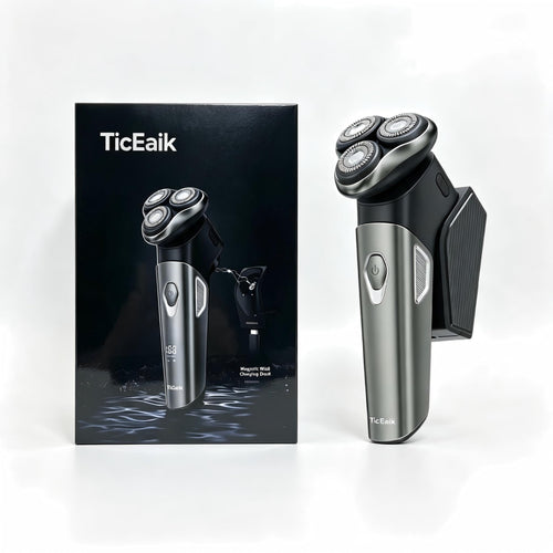 Afeitadora Eléctrica,Pantalla LED inteligente Shaver,Totalmente Lavable,Recortadora Barba Multifuncional para Barba, Nariz, Cabello