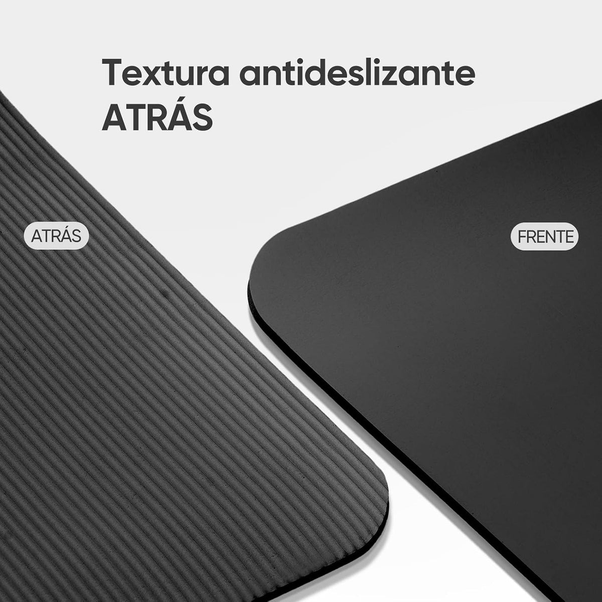 Tapete Yoga,Tapete para Ejercicio Grueso 10 mm, 183x61 cm Antideslizante NBR Pilates, para Yoga,Pilates, Estiramientos y Entrenamiento en Casa o Gimnasio