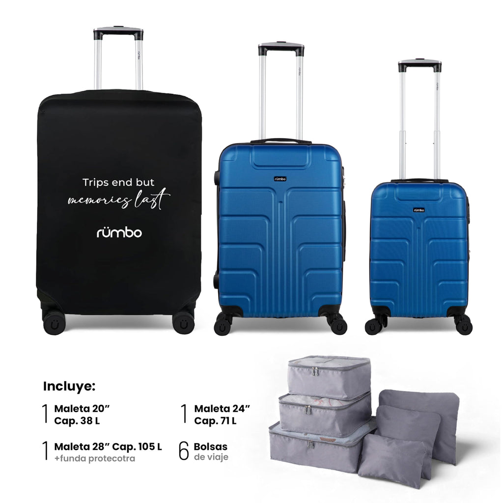 RUMBO Maleta de Cabina de 20 Pulgadas 55 × 40 × 25 con Candado