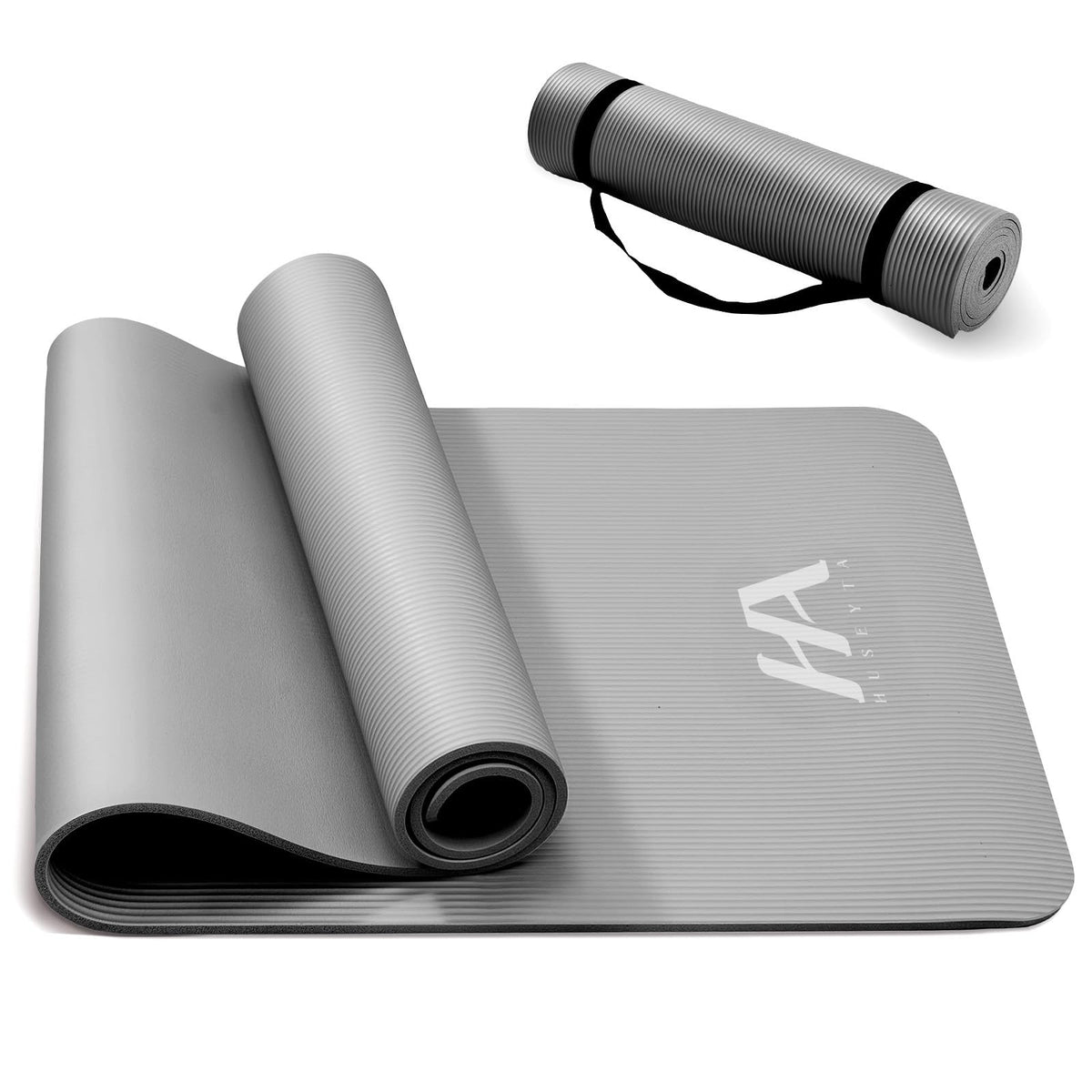 Tapete Yoga,Tapete para Ejercicio Grueso 10 mm, 183x61 cm Antideslizante NBR Pilates, para Yoga,Pilates, Estiramientos y Entrenamiento en Casa o Gimnasio