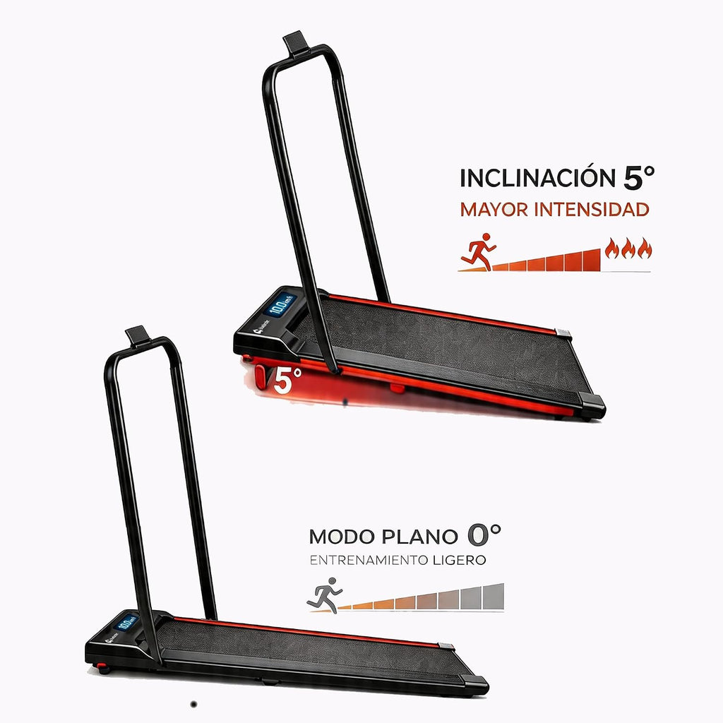Bluelander Caminadora Eléctrica, Walking Pad con Asa, 100*48*120 cm, 110 V, Pantalla Digital, Caminadora Plegable, 2.5 HP, Portátil, Ideal para Oficina, Hogar, Cinta para Caminar (Walking Pad con Asa)