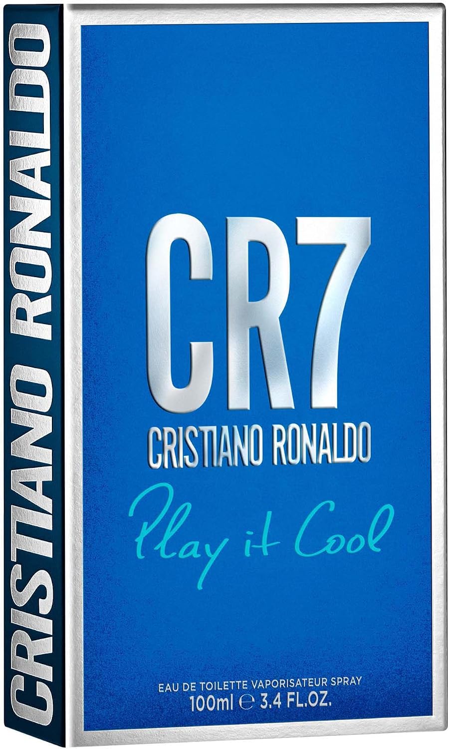 CRISTIANO RONALDO CR7 Play It Cool - Mezcla de cítricos brillantes y notas aromáticas de fougere, EDT Spray 100 ml