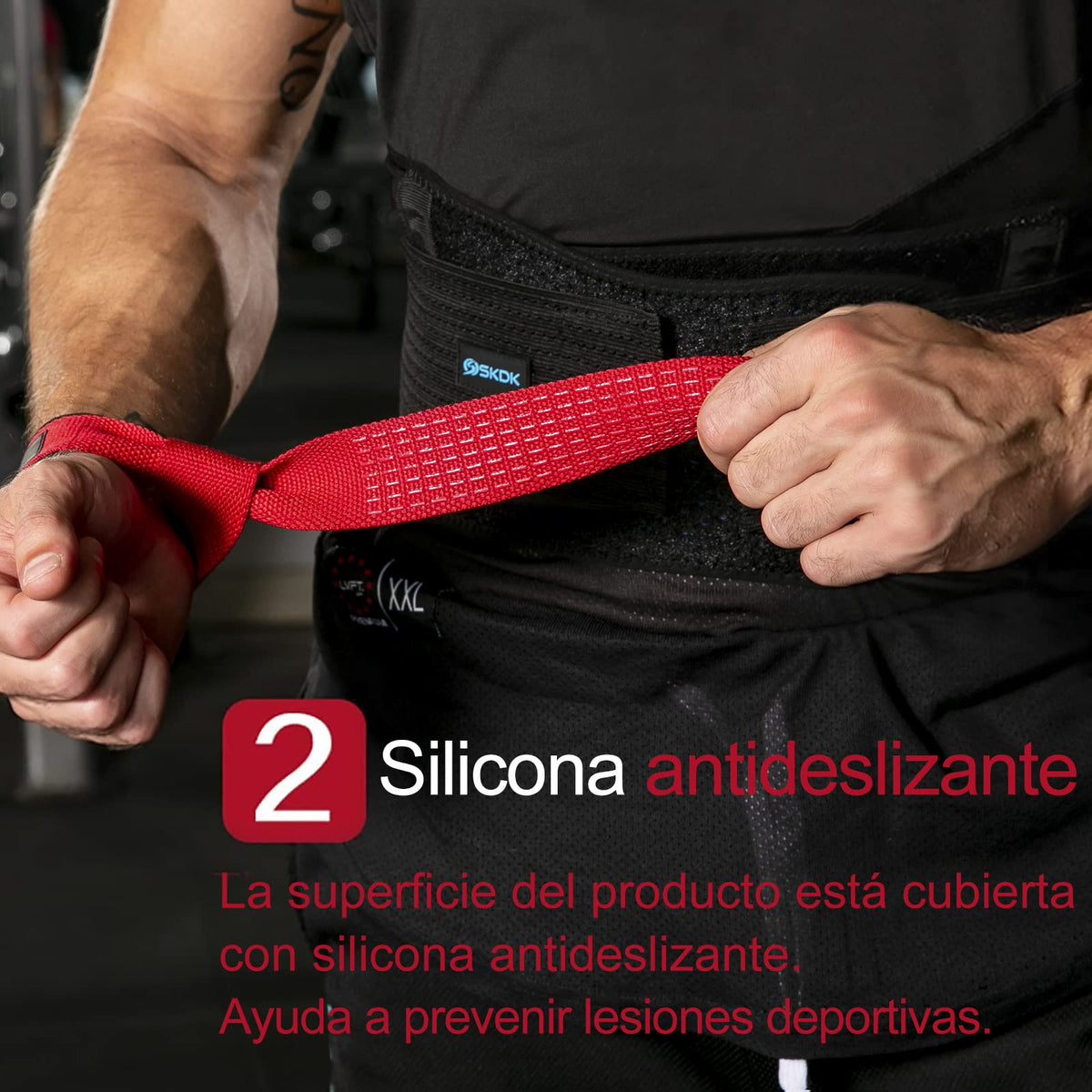 Correas de Levantamiento SKDK – Silicona Antideslizante | Gym Straps Profesionales