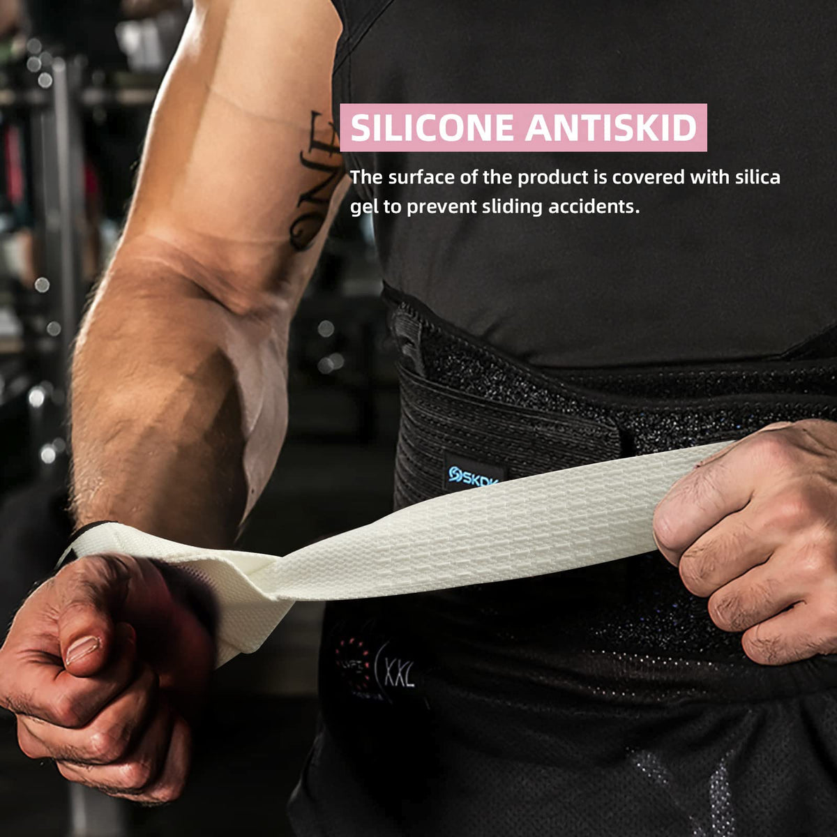Correas de Levantamiento SKDK – Silicona Antideslizante | Gym Straps Profesionales