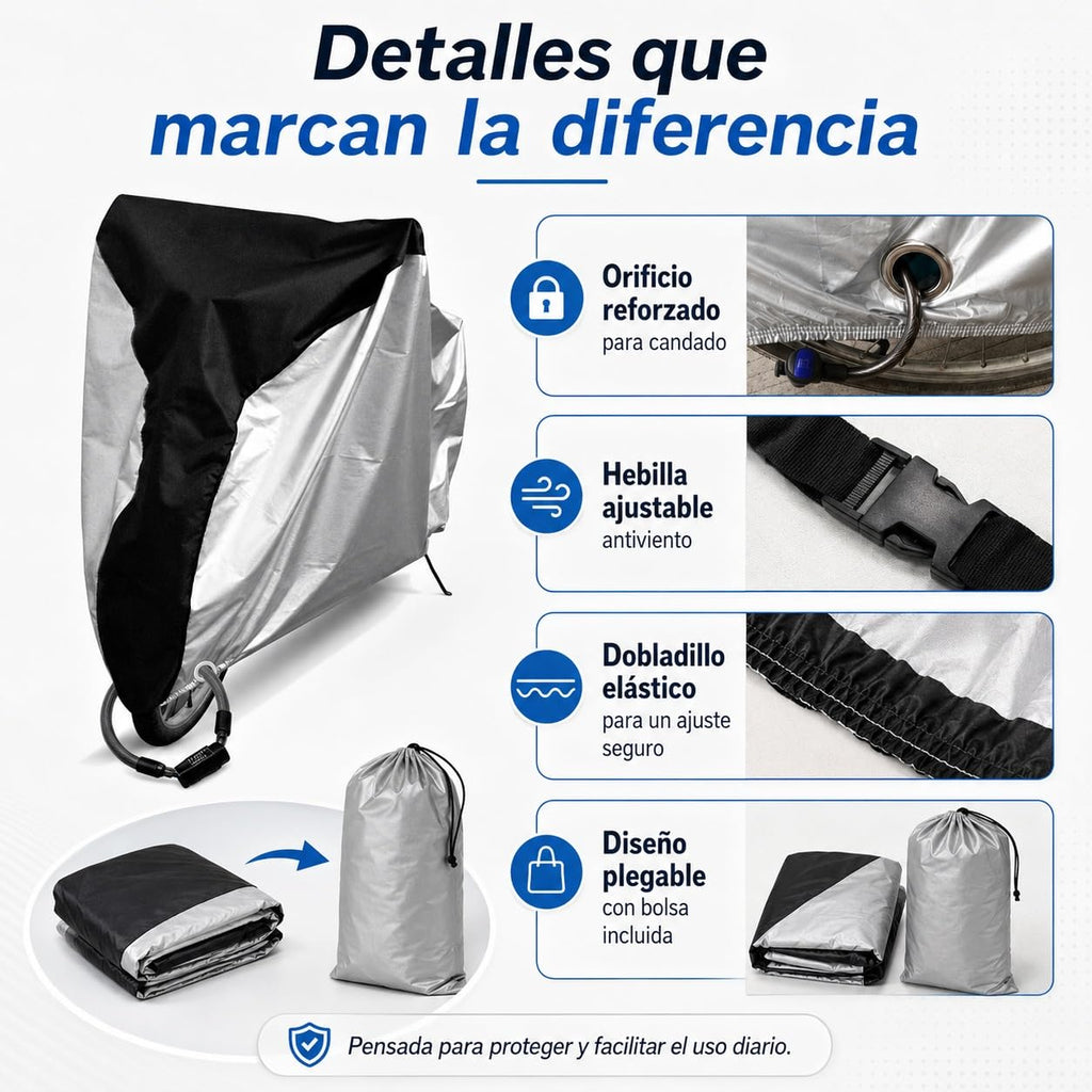 Funda para Bicicleta PUBAMALL – Impermeable Anti-UV | Protege tu Bici Todo el Año