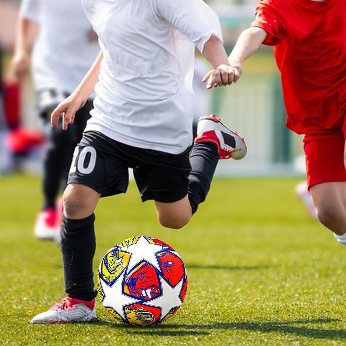 Balón de fútbol de entrenamiento juvenil, tamaño de partido estándar 5/4, de pasador, usado para competiciones y entrenamiento, regalo para amantes del fútbol