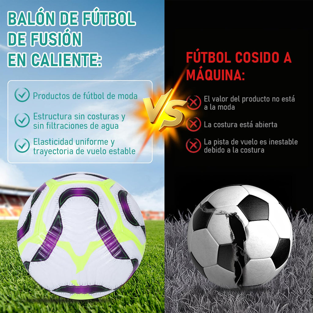 Balón de fútbol de entrenamiento juvenil, tamaño de partido estándar 5/4, de pasador, usado para competiciones y entrenamiento, regalo para amantes del fútbol