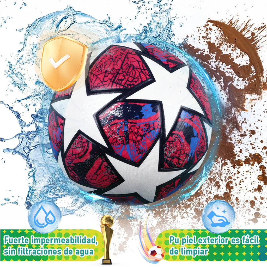 Balón de fútbol de entrenamiento juvenil, tamaño de partido estándar 5/4, de pasador, usado para competiciones y entrenamiento, regalo para amantes del fútbol