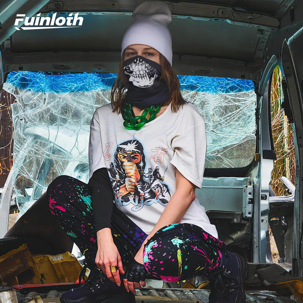 Fuinloth Pasamontañas, Balaclava Protección UV, para Moto y Ciclismo Unisex