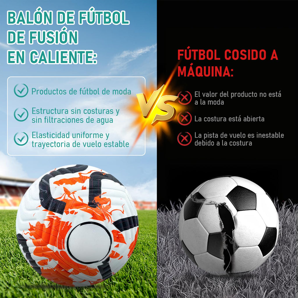 Balón de fútbol de entrenamiento juvenil, tamaño de partido estándar 5/4, de pasador, usado para competiciones y entrenamiento, regalo para amantes del fútbol