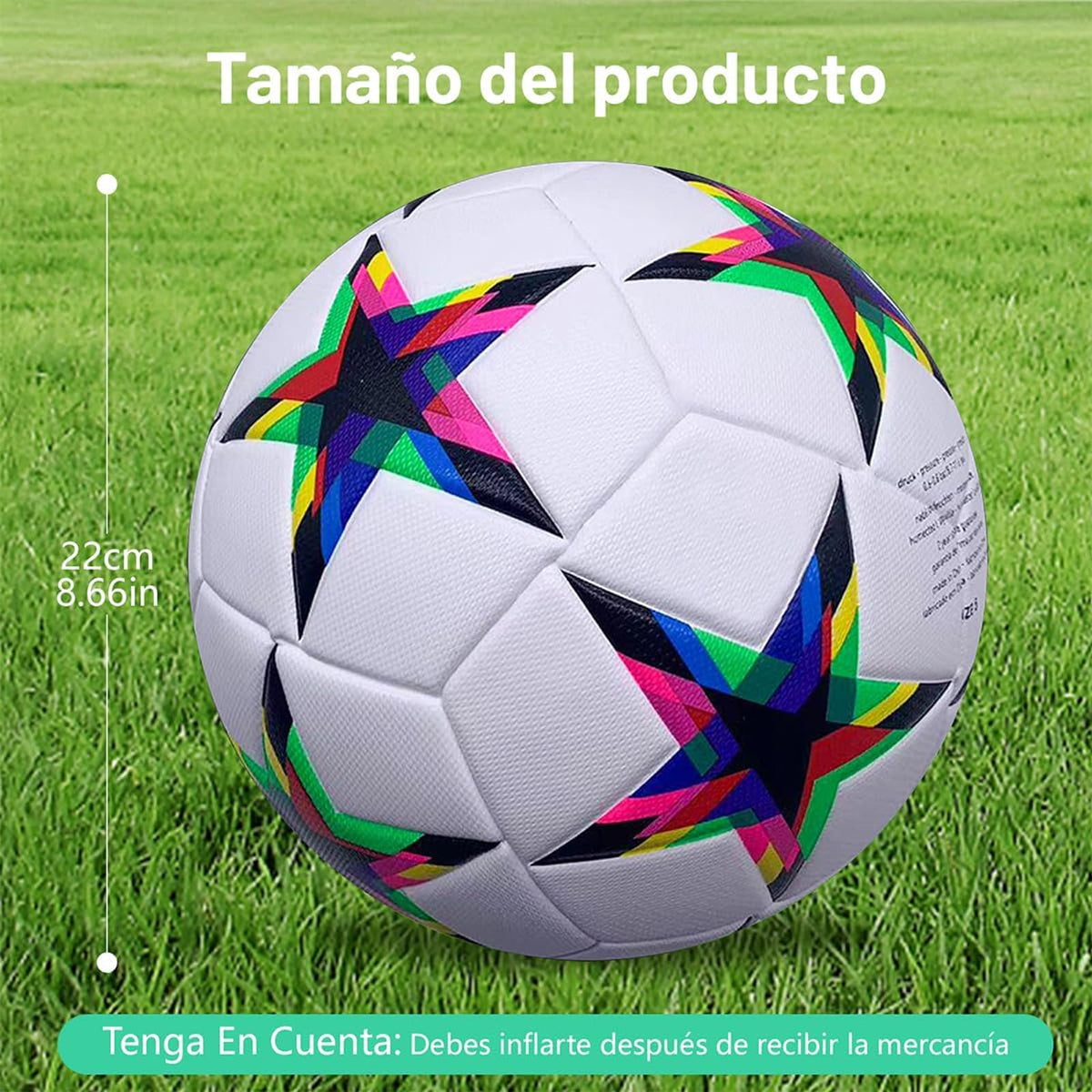 Balón de fútbol de entrenamiento juvenil, tamaño de partido estándar 5/4, de pasador, usado para competiciones y entrenamiento, regalo para amantes del fútbol