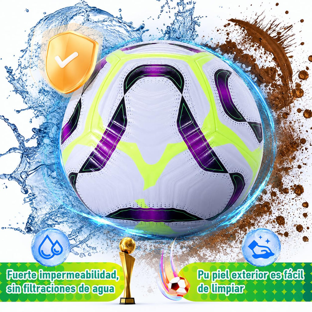 Balón de fútbol de entrenamiento juvenil, tamaño de partido estándar 5/4, de pasador, usado para competiciones y entrenamiento, regalo para amantes del fútbol