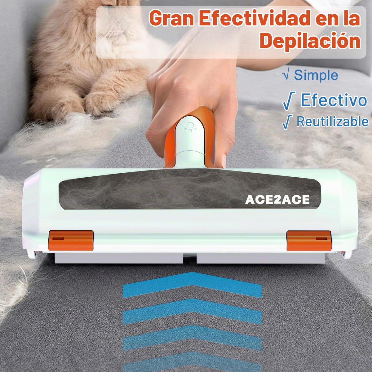 🐾 Quitapelos ACE2ACE Pro — Elimina el Pelo de Mascota al Instante