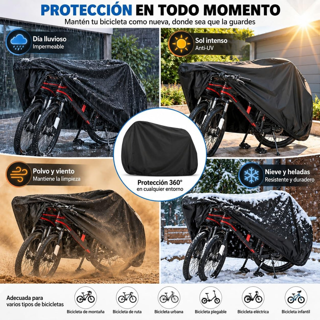 Funda para Bicicleta PUBAMALL – Impermeable Anti-UV | Protege tu Bici Todo el Año