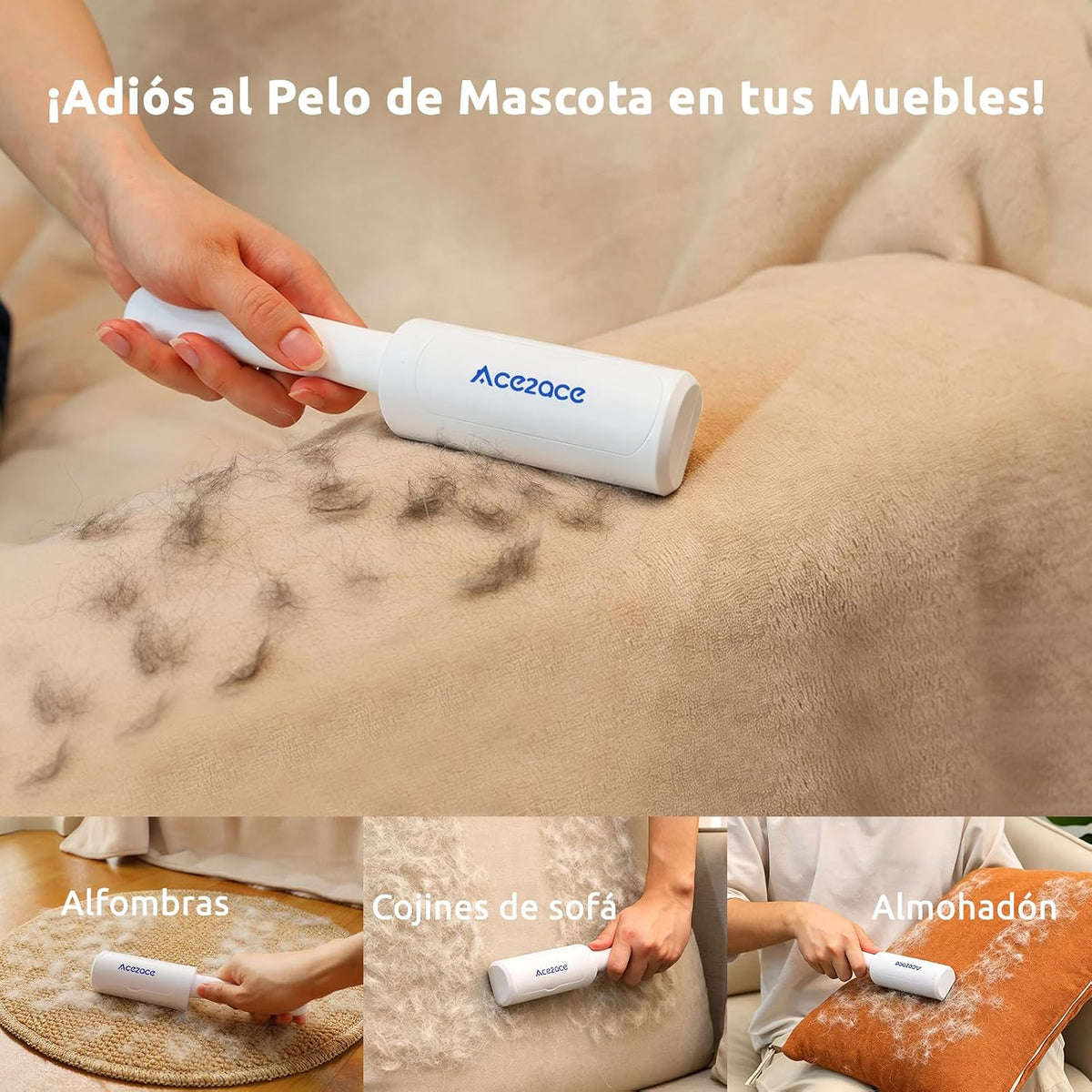 🐾 Quitapelos ACE2ACE Pro — Elimina el Pelo de Mascota al Instante