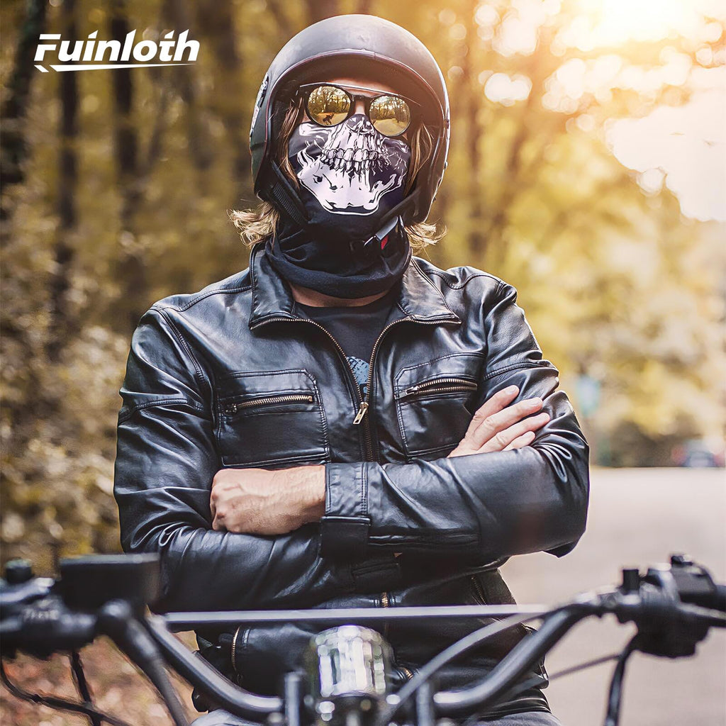 Fuinloth Pasamontañas, Balaclava Protección UV, para Moto y Ciclismo Unisex