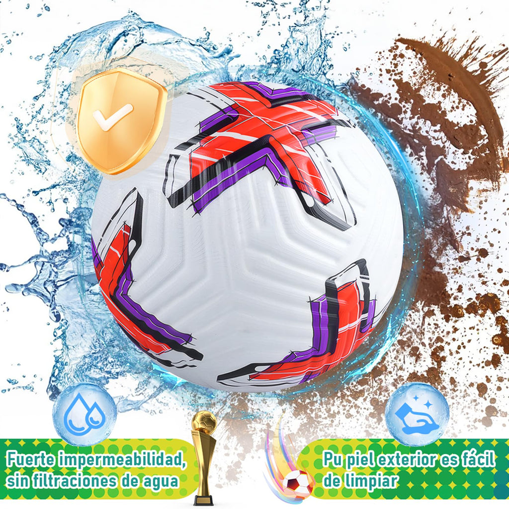 Balón de fútbol de entrenamiento juvenil, tamaño de partido estándar 5/4, de pasador, usado para competiciones y entrenamiento, regalo para amantes del fútbol