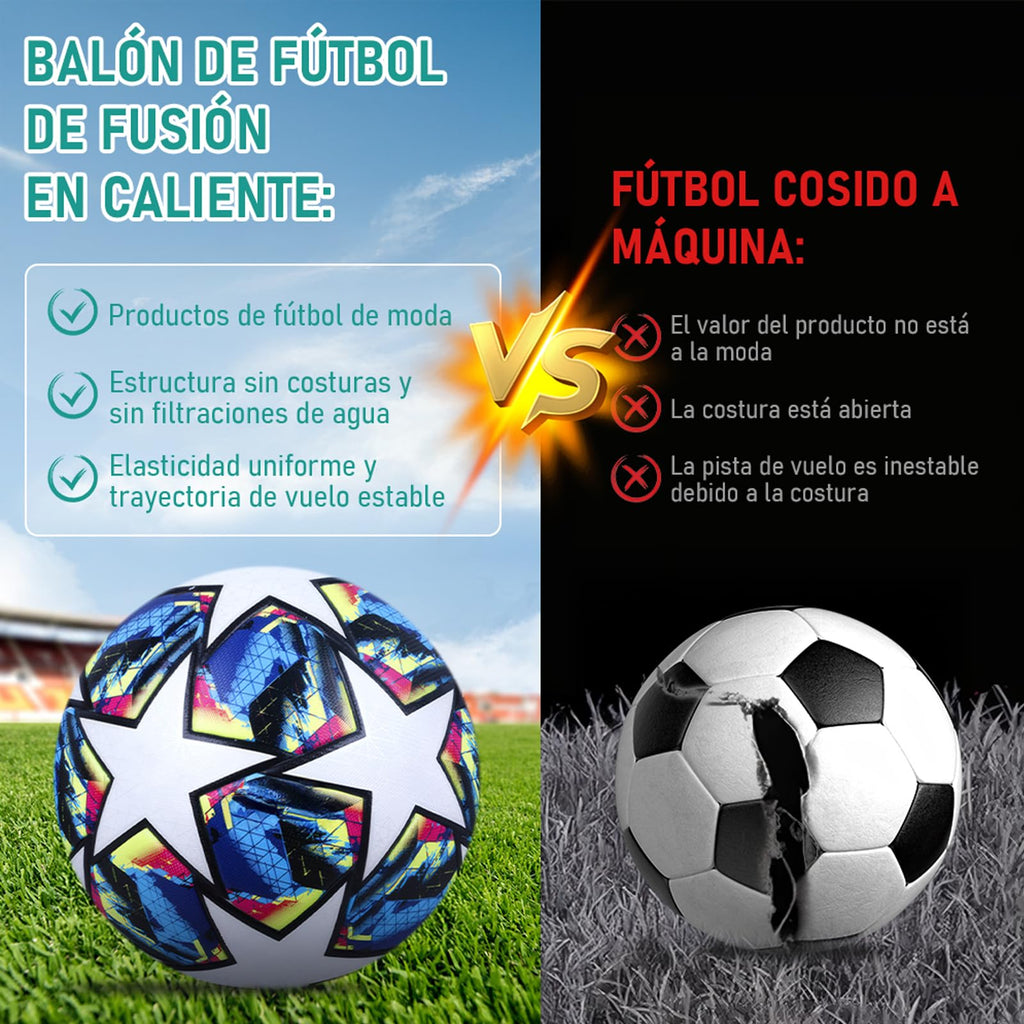 Balón de fútbol de entrenamiento juvenil, tamaño de partido estándar 5/4, de pasador, usado para competiciones y entrenamiento, regalo para amantes del fútbol