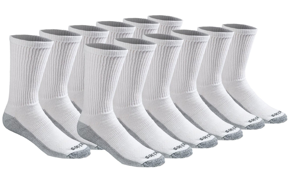Calcetines Dickies Dri-tech Original para hombre con control de humedad, estilo crew, disponibles en tallas M-XXL (paquetes de 6, 12 y 18 pares)