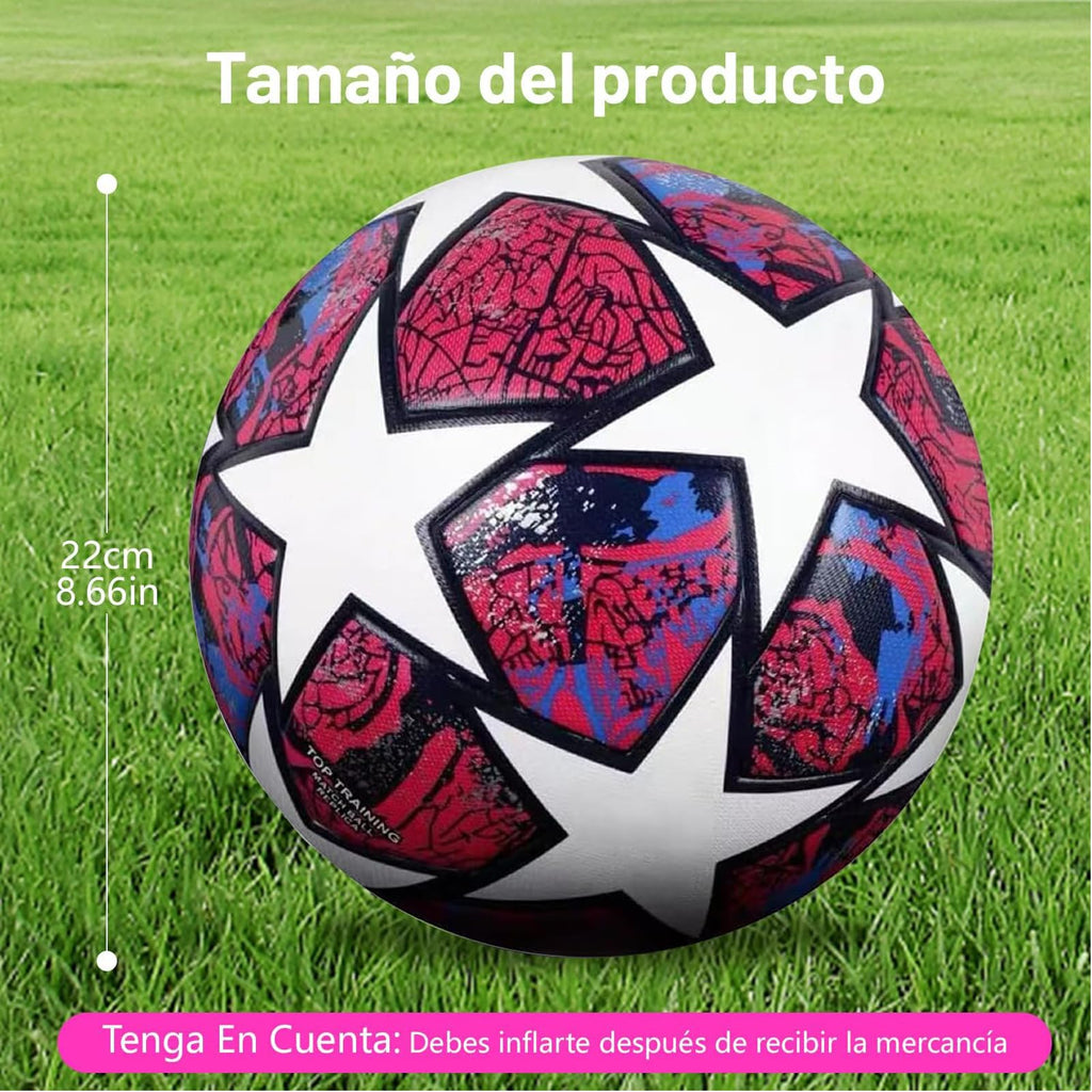 Balón de fútbol de entrenamiento juvenil, tamaño de partido estándar 5/4, de pasador, usado para competiciones y entrenamiento, regalo para amantes del fútbol