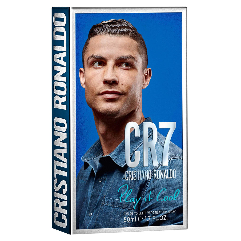 CRISTIANO RONALDO CR7 Play It Cool - Mezcla de cítricos brillantes y notas aromáticas de fougere, EDT Spray 100 ml
