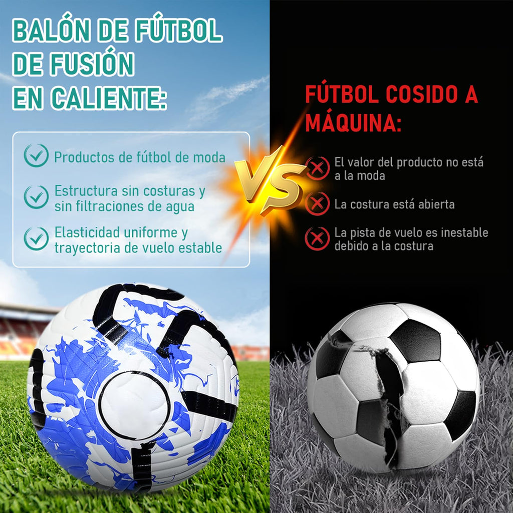 Balón de fútbol de entrenamiento juvenil, tamaño de partido estándar 5/4, de pasador, usado para competiciones y entrenamiento, regalo para amantes del fútbol