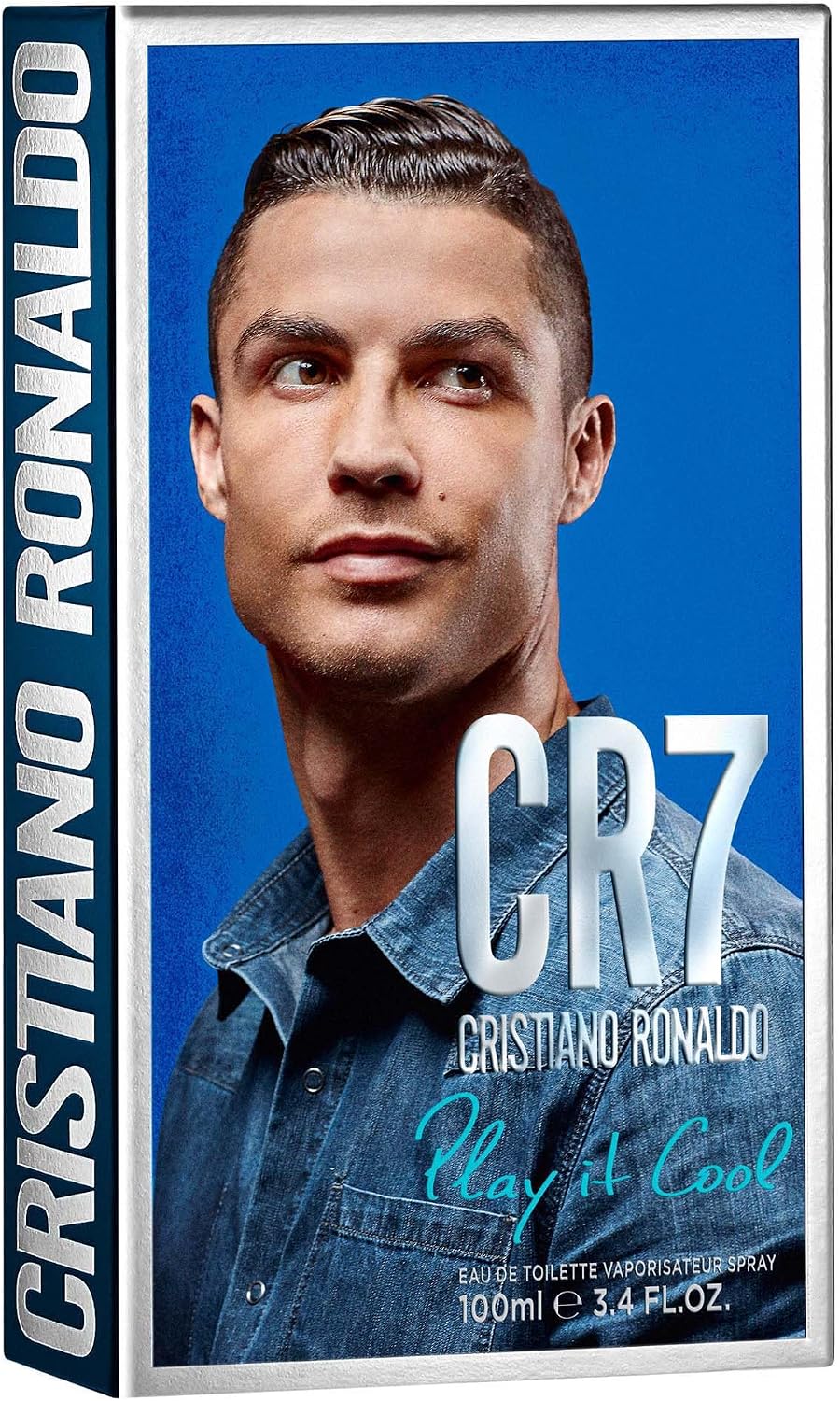 CRISTIANO RONALDO CR7 Play It Cool - Mezcla de cítricos brillantes y notas aromáticas de fougere, EDT Spray 100 ml