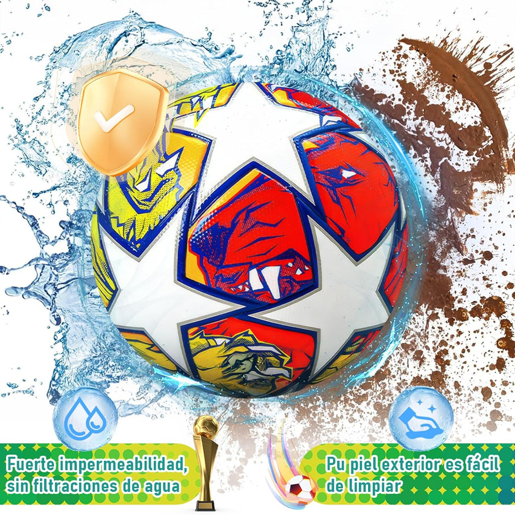 Balón de fútbol de entrenamiento juvenil, tamaño de partido estándar 5/4, de pasador, usado para competiciones y entrenamiento, regalo para amantes del fútbol