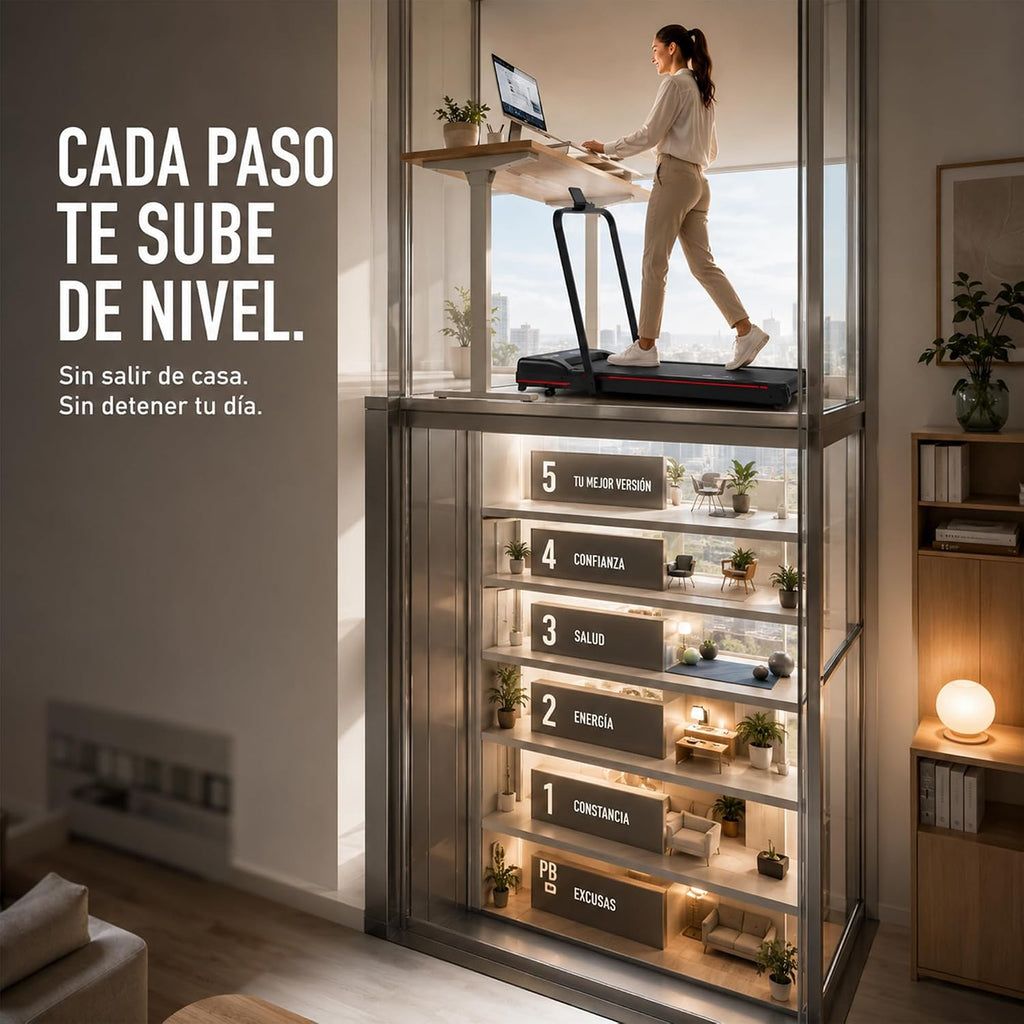 Bluelander Caminadora Eléctrica, Walking Pad con Asa, 100*48*120 cm, 110 V, Pantalla Digital, Caminadora Plegable, 2.5 HP, Portátil, Ideal para Oficina, Hogar, Cinta para Caminar (Walking Pad con Asa)