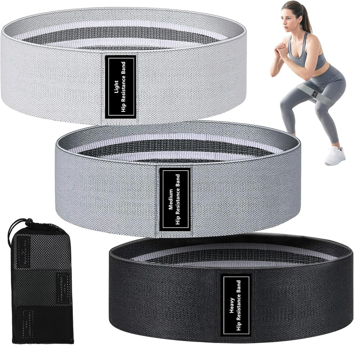 Bandas de Resistencia Anna Tosani – Set de 3 | Fitness, Yoga y Pilates
