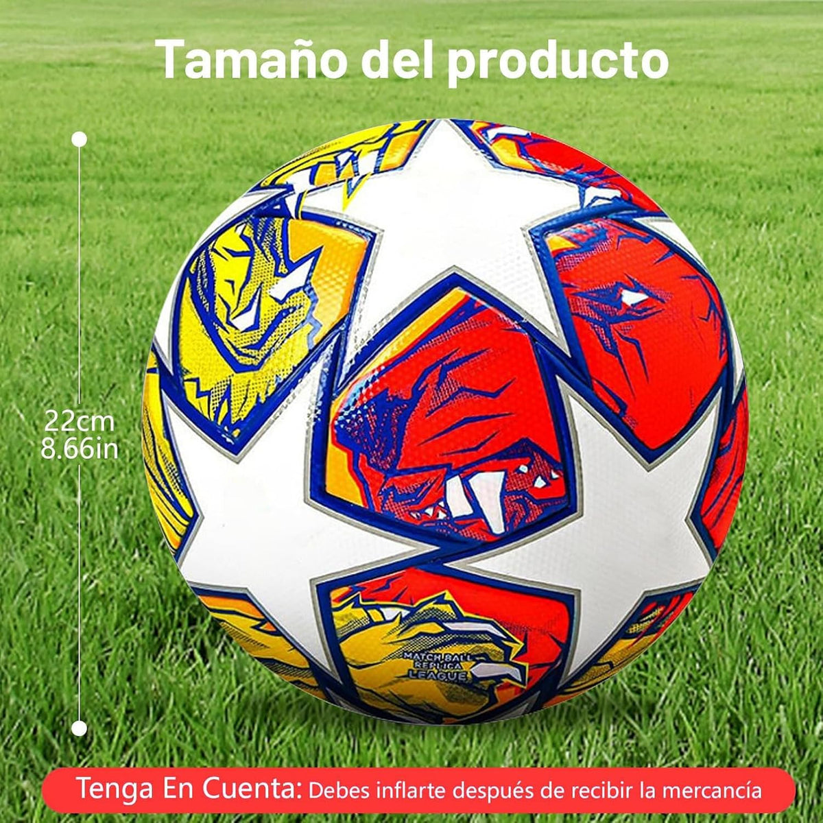 Balón de fútbol de entrenamiento juvenil, tamaño de partido estándar 5/4, de pasador, usado para competiciones y entrenamiento, regalo para amantes del fútbol