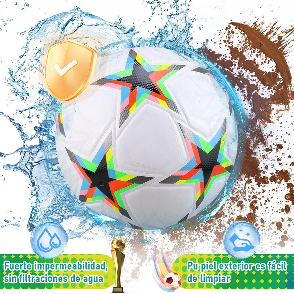 Balón de fútbol de entrenamiento juvenil, tamaño de partido estándar 5/4, de pasador, usado para competiciones y entrenamiento, regalo para amantes del fútbol