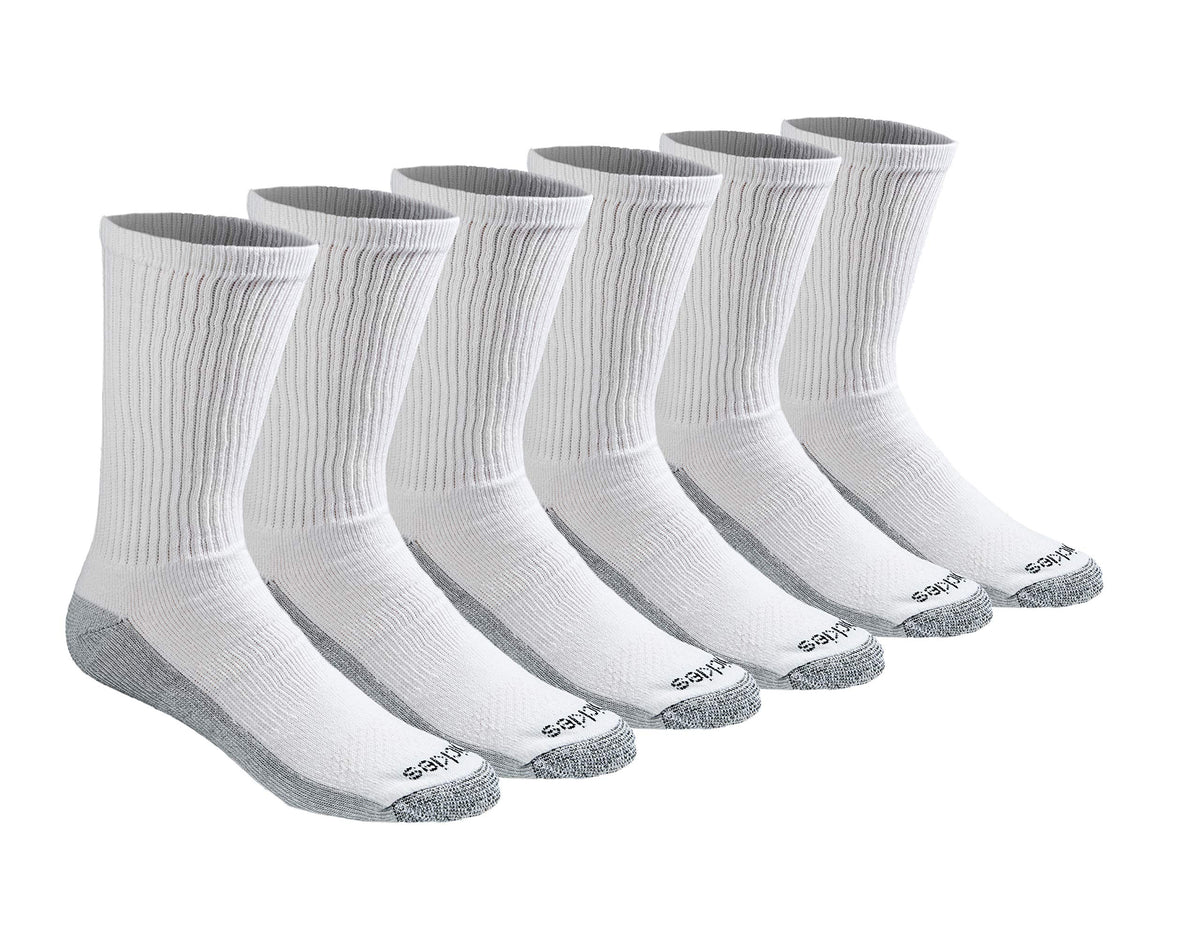 Calcetines Dickies Dri-tech Original para hombre con control de humedad, estilo crew, disponibles en tallas M-XXL (paquetes de 6, 12 y 18 pares)