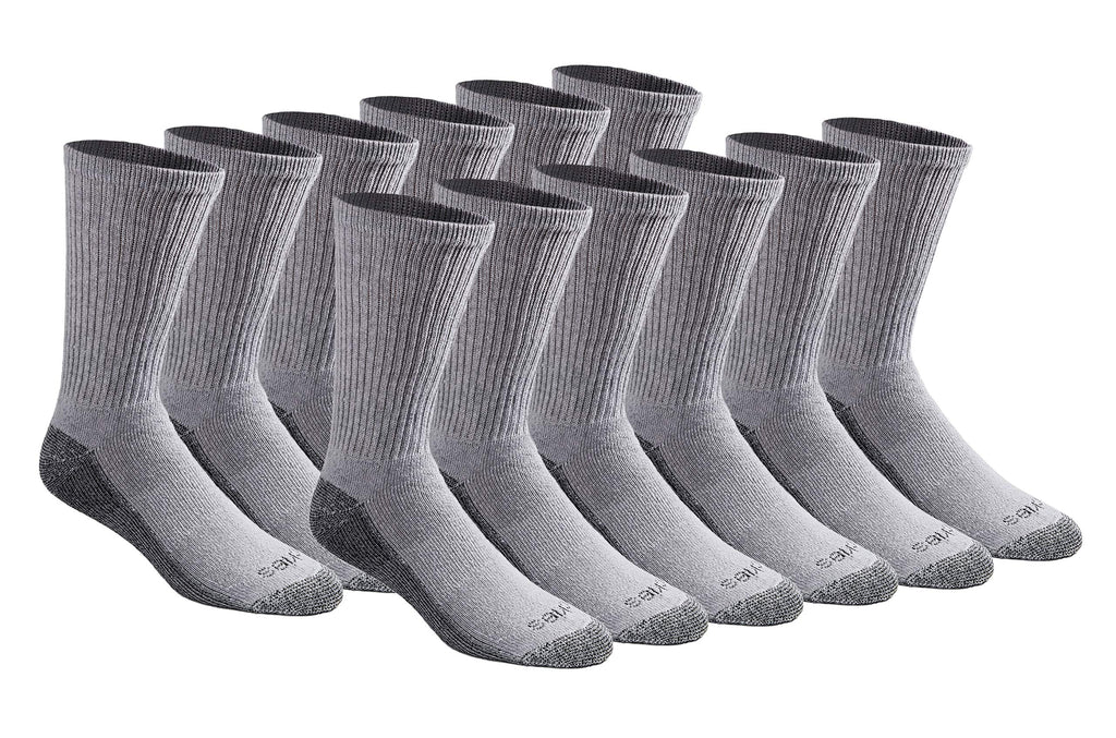 Calcetines Dickies Dri-tech Original para hombre con control de humedad, estilo crew, disponibles en tallas M-XXL (paquetes de 6, 12 y 18 pares)