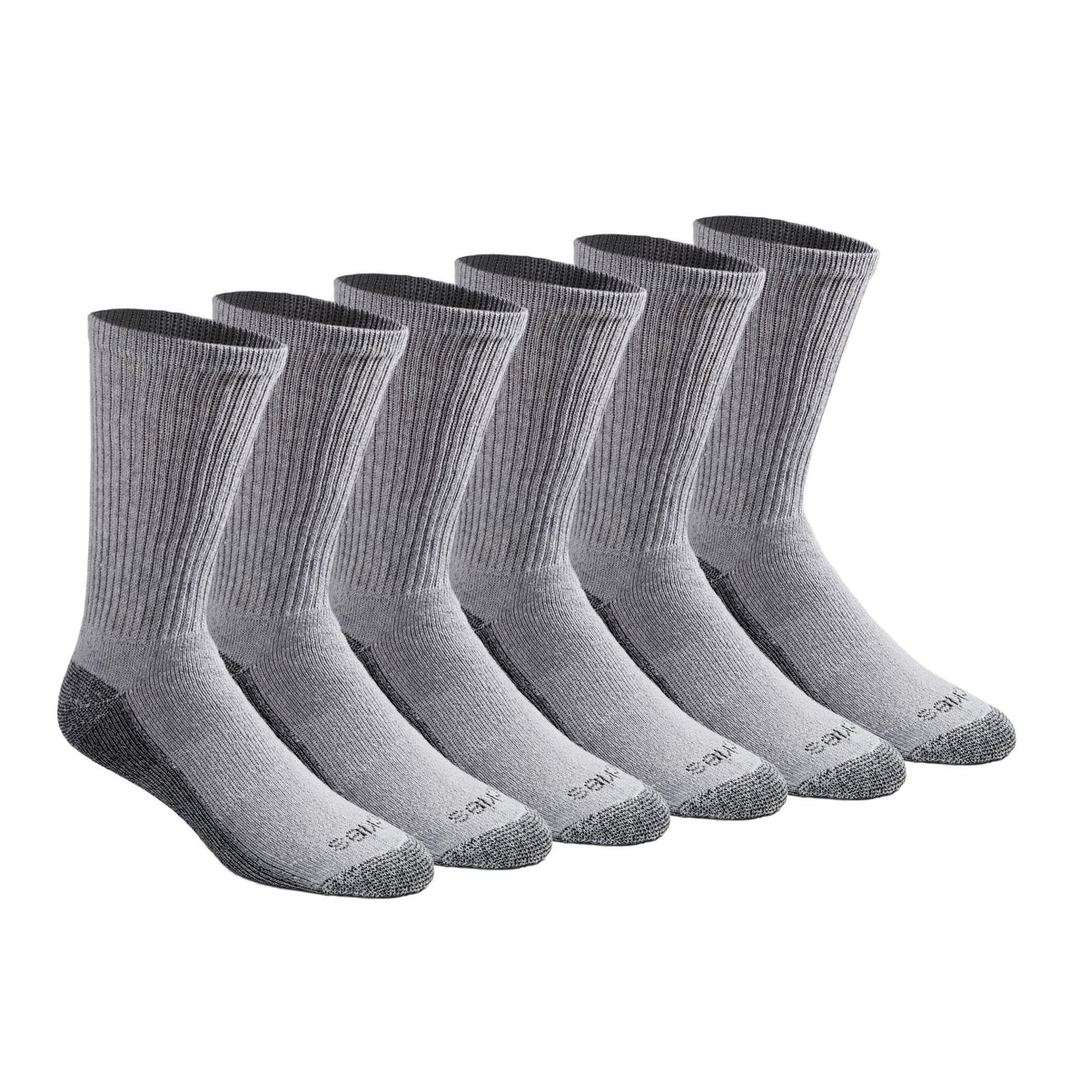 Calcetines Dickies Dri-tech Original para hombre con control de humedad, estilo crew, disponibles en tallas M-XXL (paquetes de 6, 12 y 18 pares)