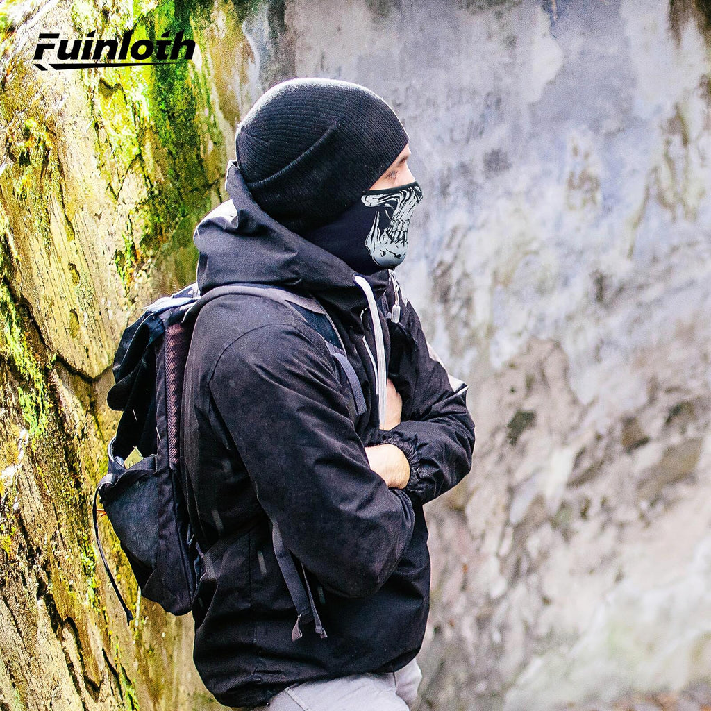 Fuinloth Pasamontañas, Balaclava Protección UV, para Moto y Ciclismo Unisex