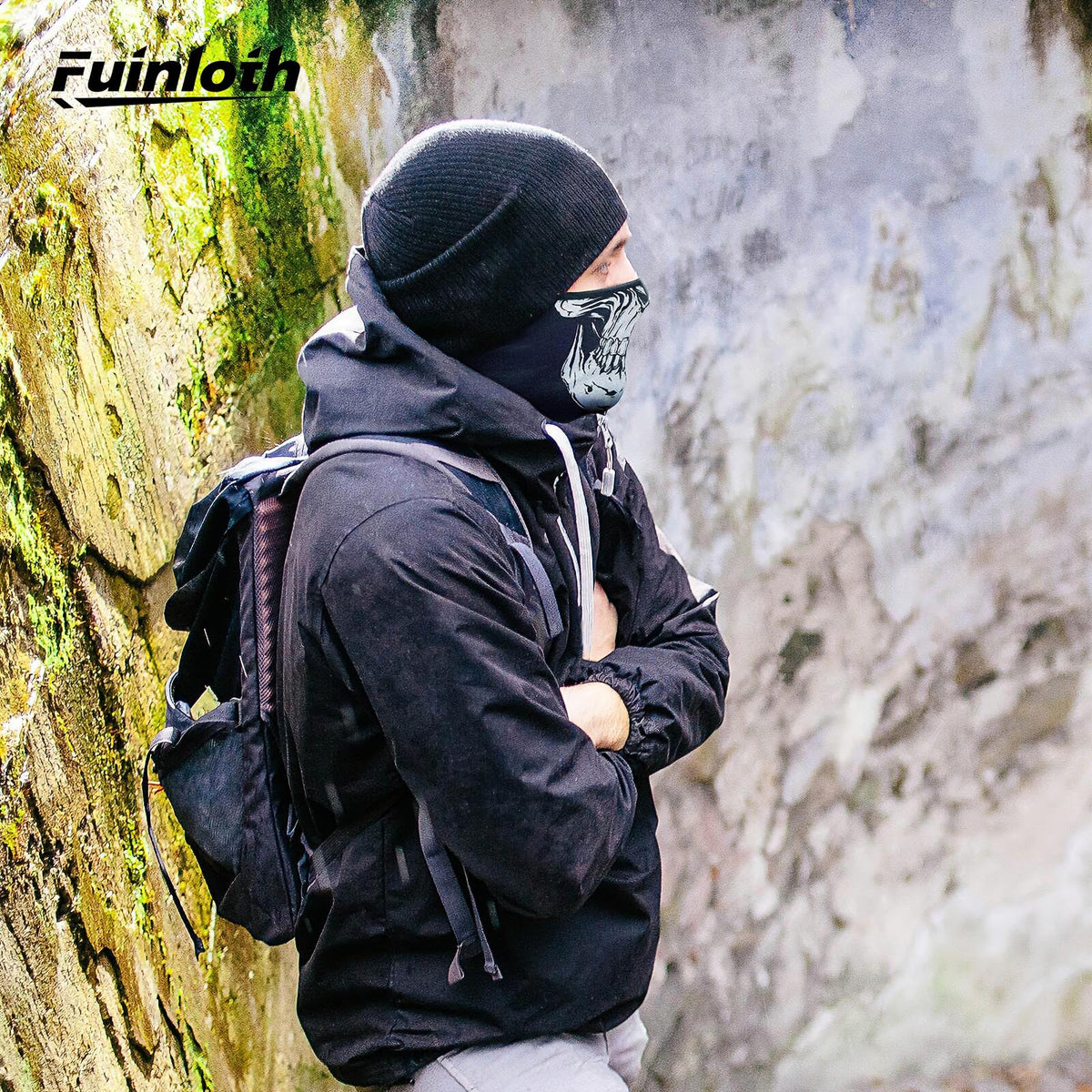 Fuinloth Pasamontañas, Balaclava Protección UV, para Moto y Ciclismo Unisex