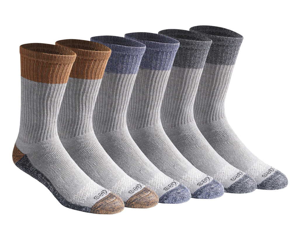 Calcetines Dickies Dri-tech Original para hombre con control de humedad, estilo crew, disponibles en tallas M-XXL (paquetes de 6, 12 y 18 pares)