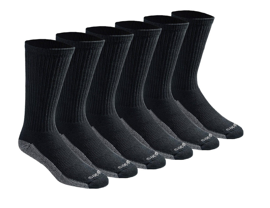 Calcetines Dickies Dri-tech Original para hombre con control de humedad, estilo crew, disponibles en tallas M-XXL (paquetes de 6, 12 y 18 pares)