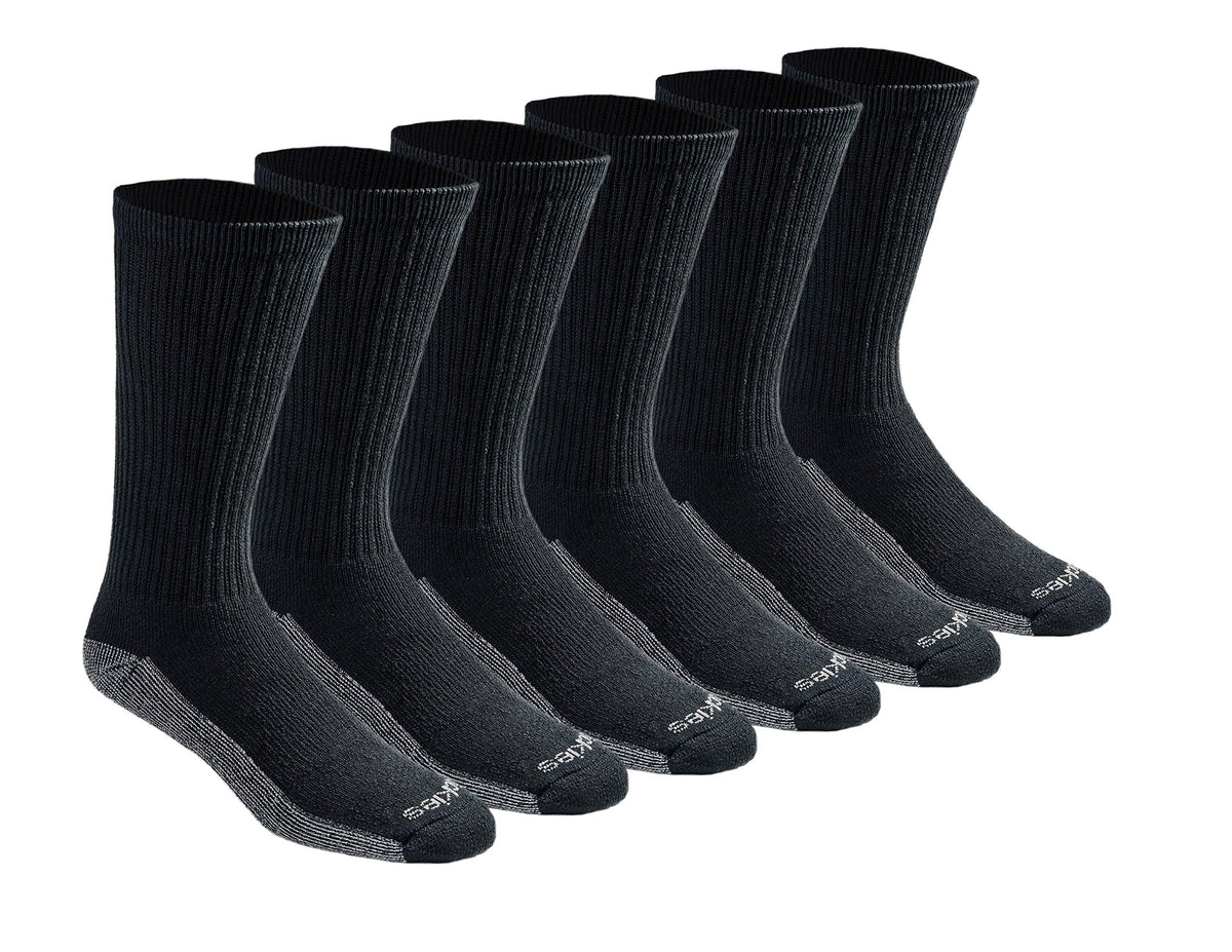 Calcetines Dickies Dri-tech Original para hombre con control de humedad, estilo crew, disponibles en tallas M-XXL (paquetes de 6, 12 y 18 pares)