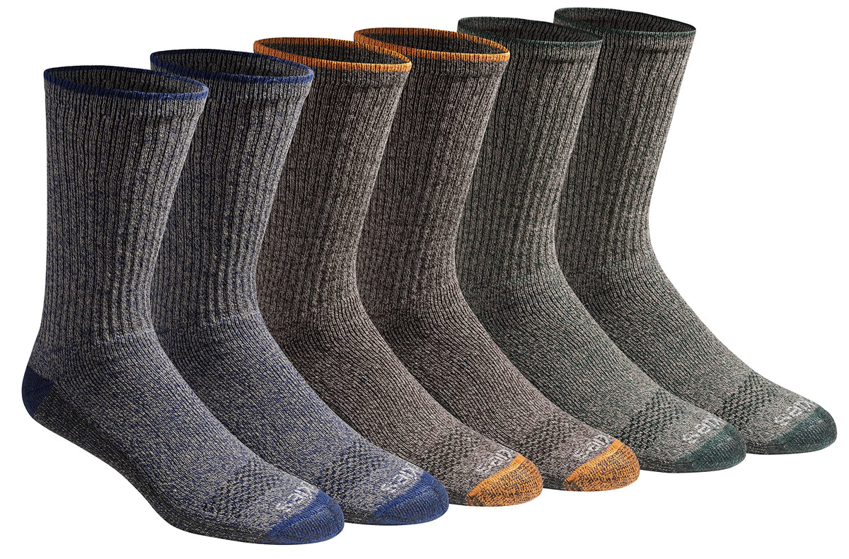Calcetines Dickies Dri-tech Original para hombre con control de humedad, estilo crew, disponibles en tallas M-XXL (paquetes de 6, 12 y 18 pares)