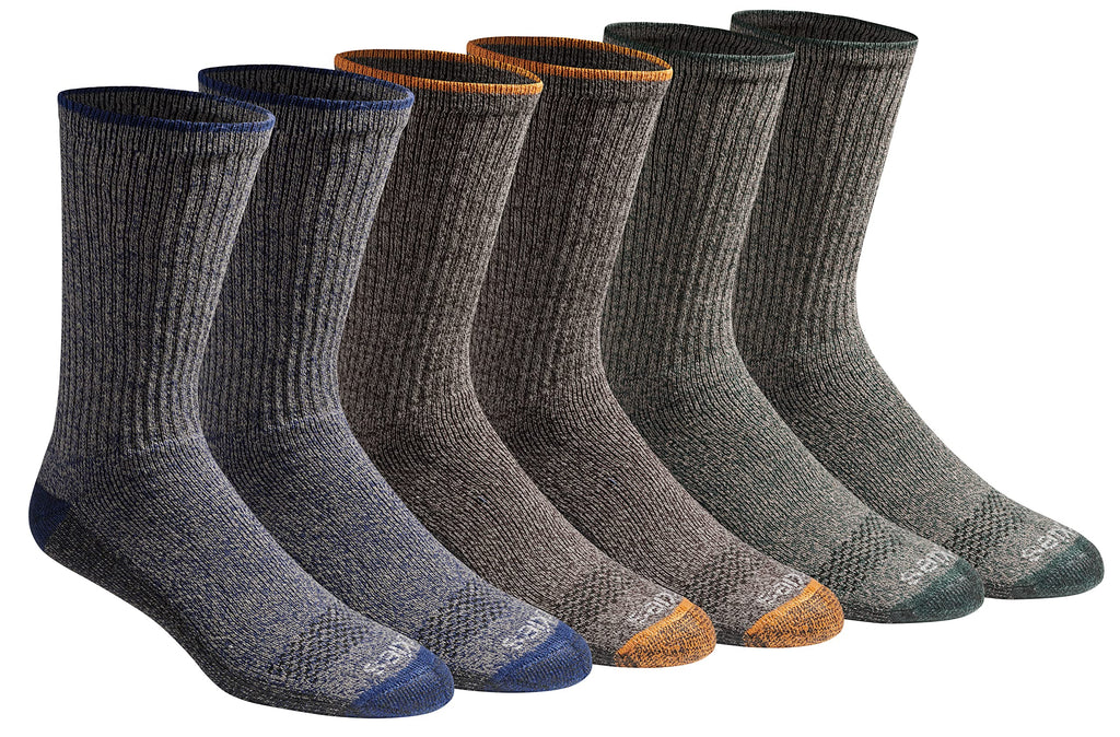 Calcetines Dickies Dri-tech Original para hombre con control de humedad, estilo crew, disponibles en tallas M-XXL (paquetes de 6, 12 y 18 pares)